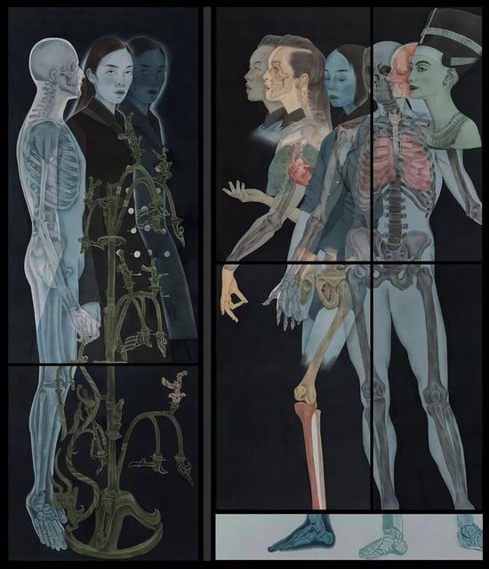 武一杉 自与我·生息 2018 绢本设色 240×200cm