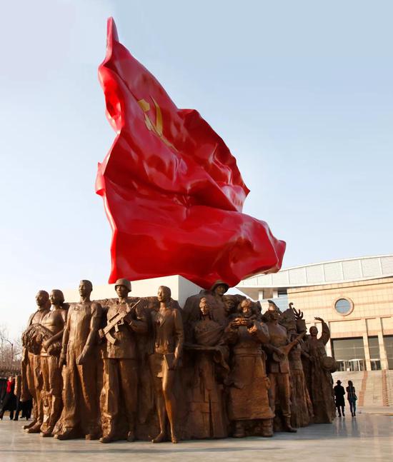 《旗帜》青铜,106x48x63cm,2016