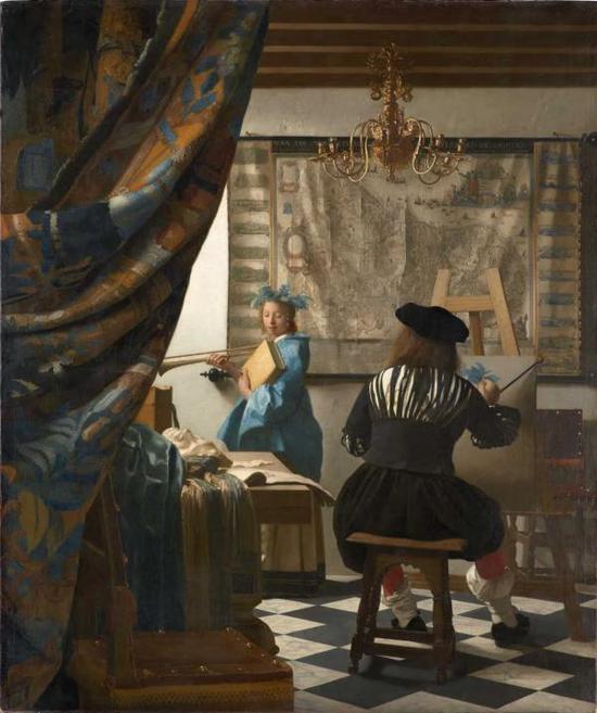 维米尔,《绘画艺术》,1666