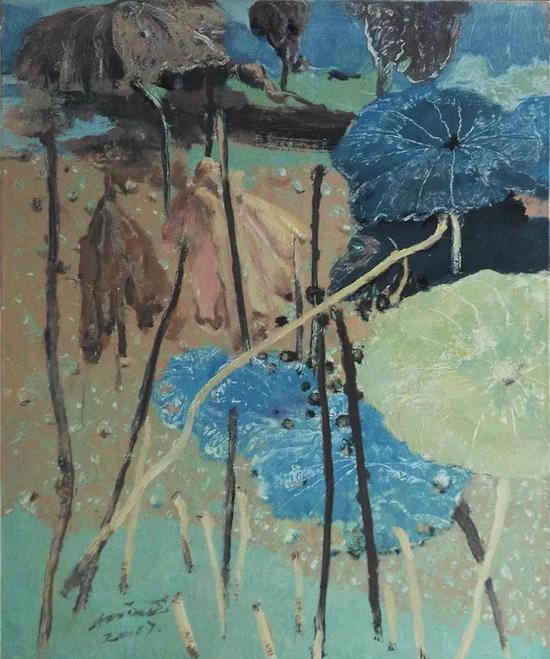 杨斌 《荷2》 60×50cm 布面油画