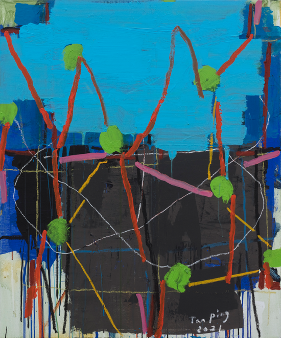 《无题》,布面丙烯,120 x 100 cm,2021