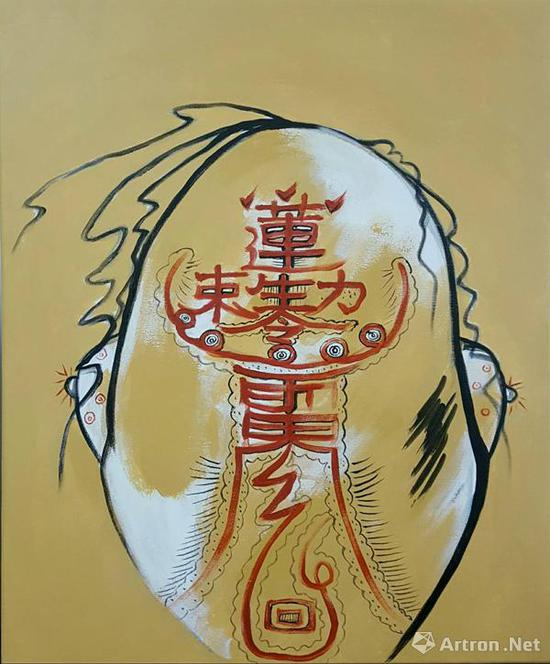 张天志，《中国一家人》之三  60cm x 50cm  布面丙烯