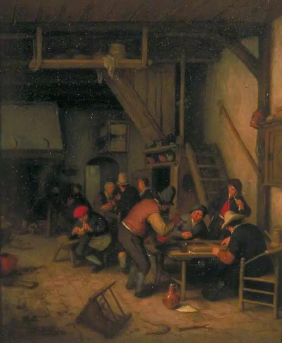 Tavern with Tric-Trac or Backgammon Players, 1669–1674