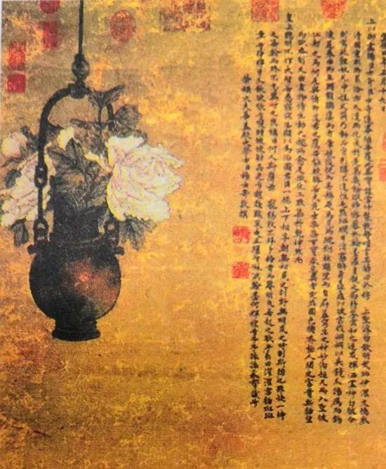 《吊花》局部 明