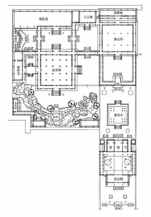 建福宫花园平面图