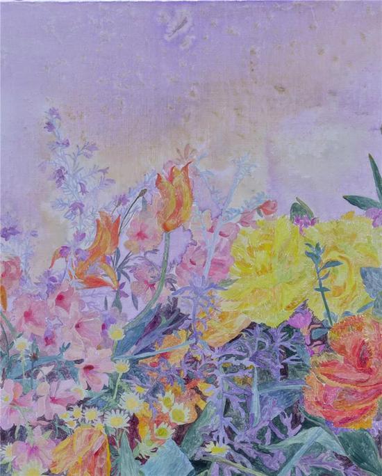 潘蕾 《徒花系列3》 65.5×53cm 布面油画