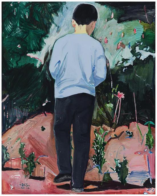 许宏翔,健健,200×160cm,布面油彩,2016
