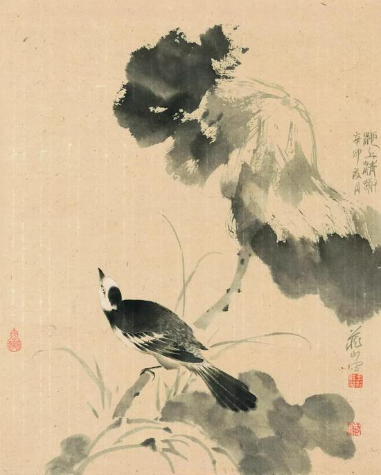 王利群《池上清趣》 46×36.8cm