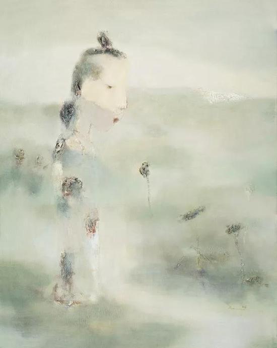 南塘秋月NO.4 布面油画 100x80cm  2005