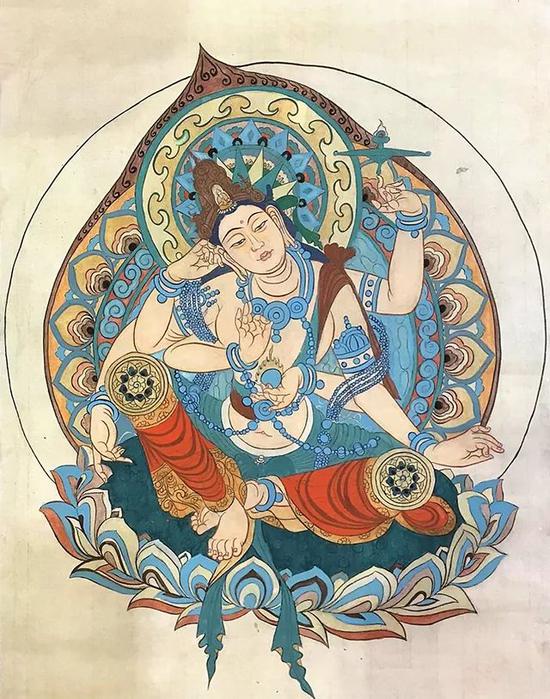 在场另一位男士也同时看上了这幅画作,他们都不知道对方喜欢这幅画。