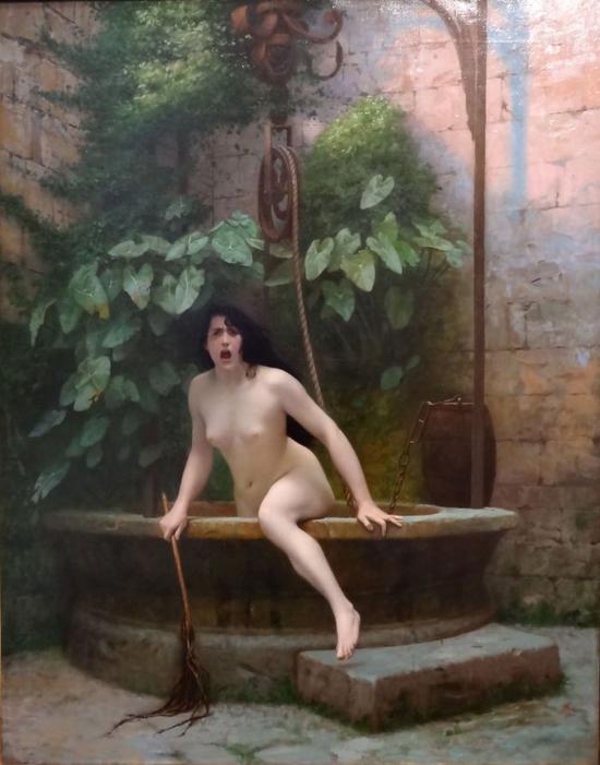 让-莱昂·杰罗姆，《真理从井中爬出以羞辱人类》，1896