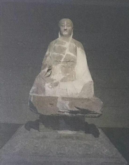 图9 老子真容像,唐,八世纪,西安碑林博物馆藏