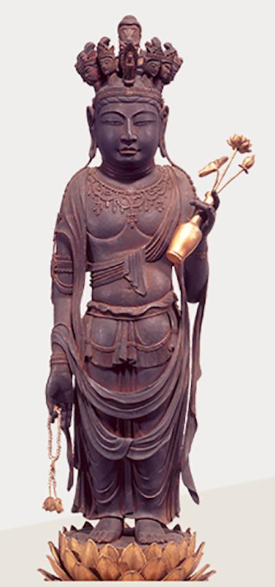 重要文化遗产 十一面观音菩萨立像 奈良时代(8世纪)大阪道明寺藏