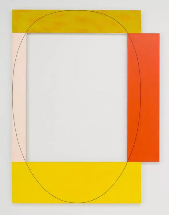 Robert Mangold 《Four Color Frame Painting #15》 1985 　acrylic and graphite on canvas  241.3 cm x 182.9 cm  Robert Mangold / Artists Rights Society （ARS）， New York