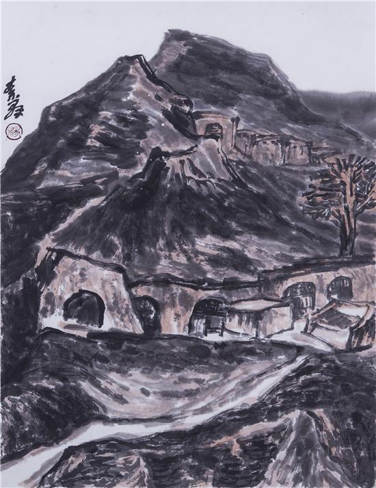 杨素群 黄土地 46x 45cm