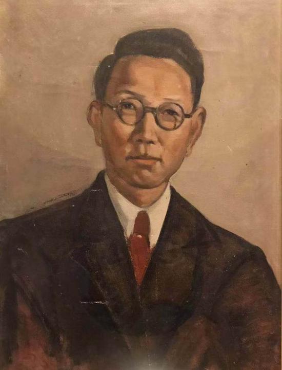 常书鸿，《韩乐然像》，布面油彩，35x25厘米，1947年，艺术家家属收藏