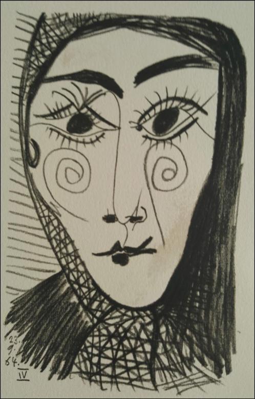 展览中的毕加索晚期画作