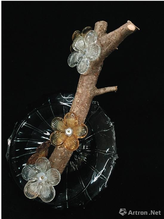 马赛 枯木逢春 高:50cm 琉璃、樱木