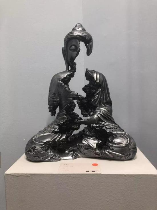 孔景才《无我》铸铜 28x20x32cm 2018年 成交价:3.6万