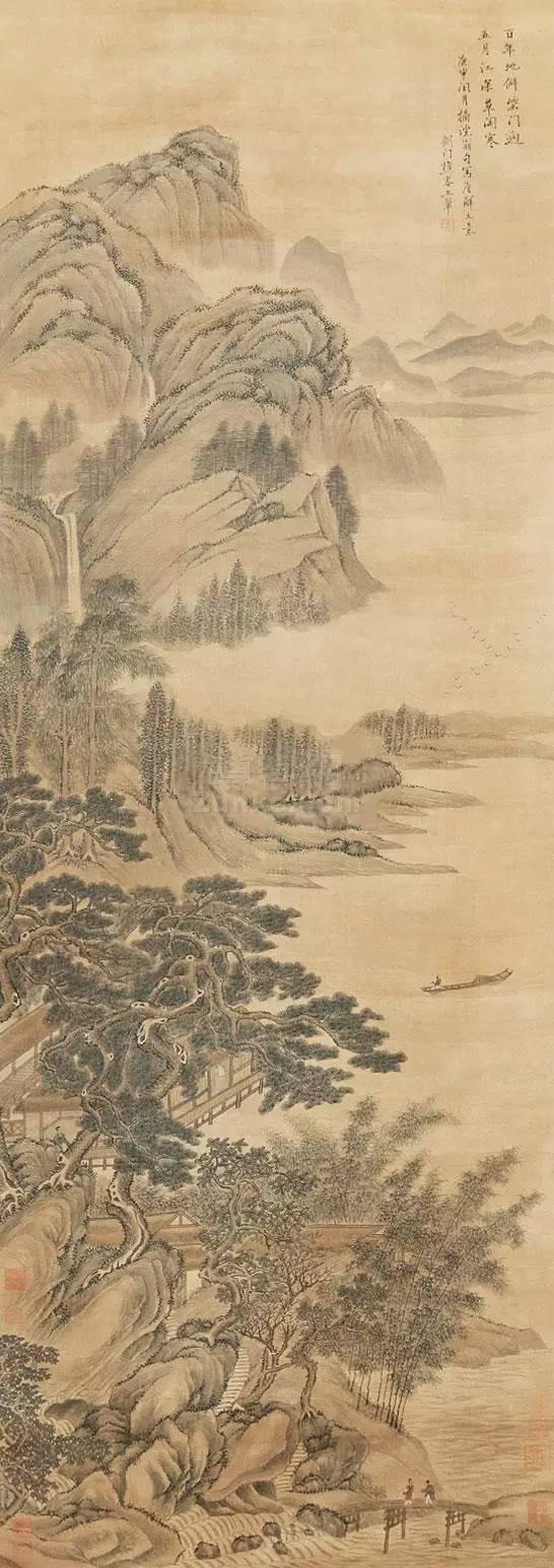 王翚 山水 立轴 绢本