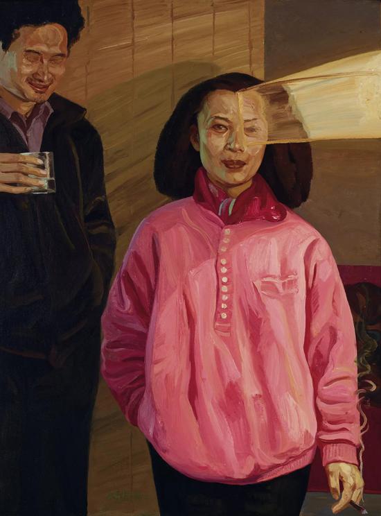 刘小东《求婚》布面、油画 130×97cm 1990年作