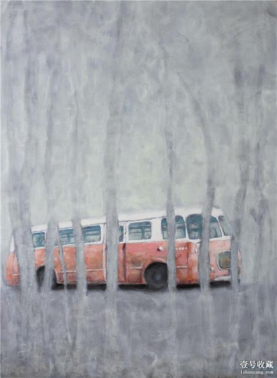 张起田 (备忘录)60年代公交车NO.2 布面油画 150cm×110cm 2011