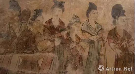 唐 永泰公主墓壁画(局部)