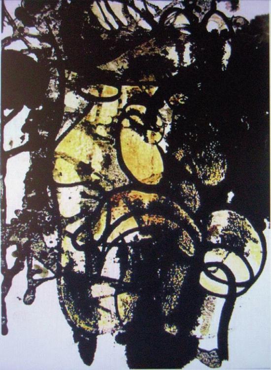 《藏民》 当代水墨 纸本 47×36cm 1993年