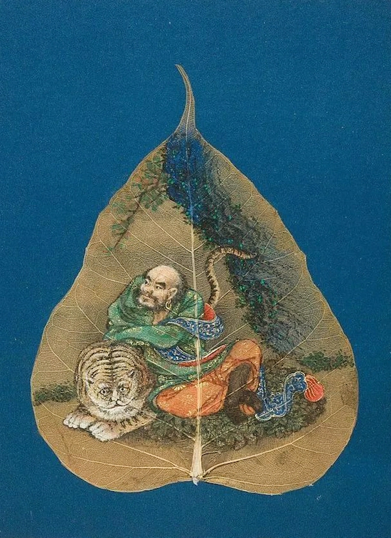 菩提叶罗汉画 美国旧金山亚洲艺术博物馆藏