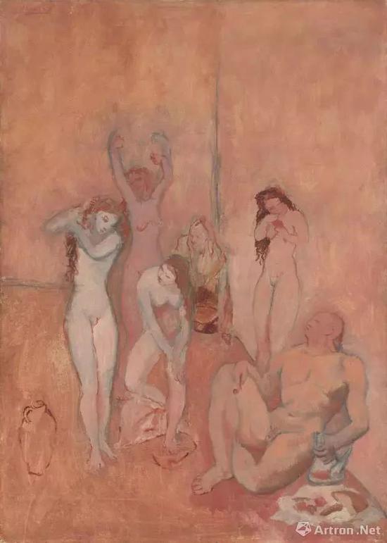 ▲巴勃罗·毕加索,《后宫》(The Harem),