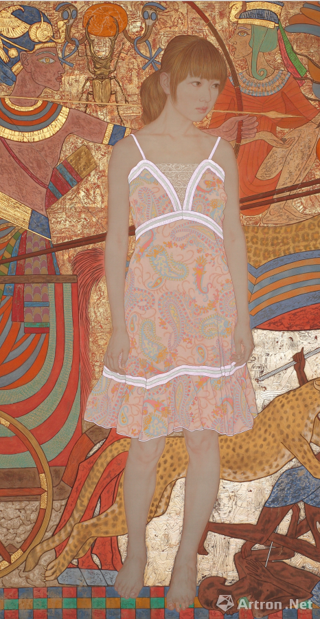 铁马冰河之战图(局部) 金瑞 170x200cm 绢本工笔重彩 2014