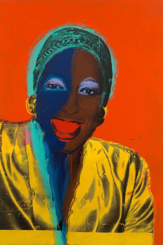安迪·沃霍尔，《淑女、男士》，约1974–1975。图片：© 2019 The Andy Warhol Foundation for the Visual Arts， Inc。/Licensed by Artists Rights Society （ARS）， New York。 Photo： Tim Nighswander。 Courtesy of Lévy Gorvy