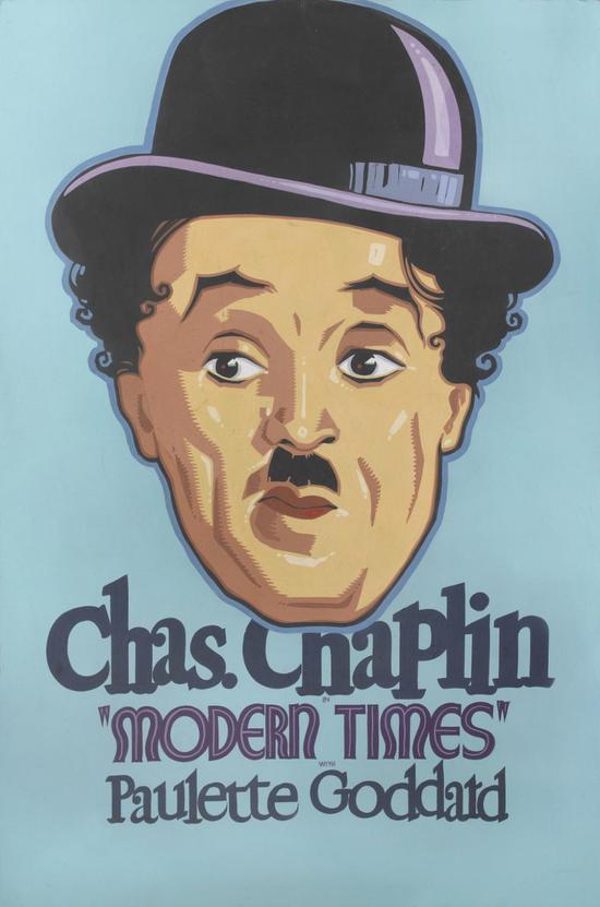 1936年《摩登时代》(Modern Times)海报原始插画,估价1万-1.5万英镑