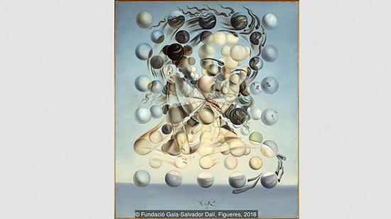 达利梦幻般的加拉肖像：《原子加拉》（Galatea of the Spheres, 1952）