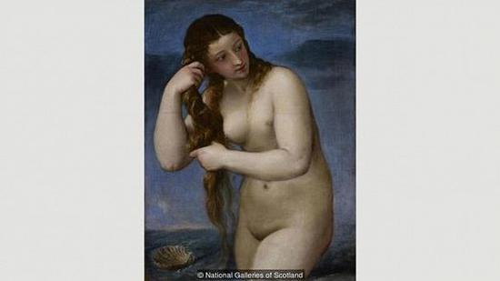 缇香，《维纳斯从海上升起》（Venus Rising from the Sea），约绘制于1520年