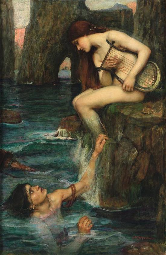 约翰-威廉-沃特豪斯,海妖塞壬(The Siren),1900