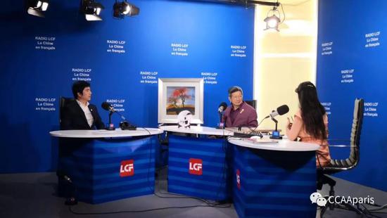 著名画家黄建南在巴黎接受中国国际广播电台本土媒体Radio LCF专访