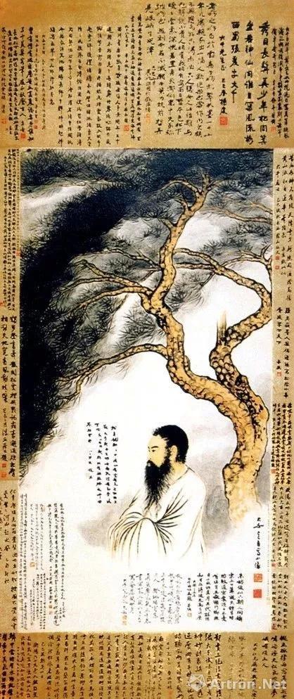 张大千 三十自画像 国画 1929年