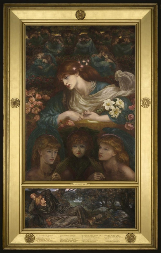 罗塞蒂，《被祝福的少女》，1875-1878 年