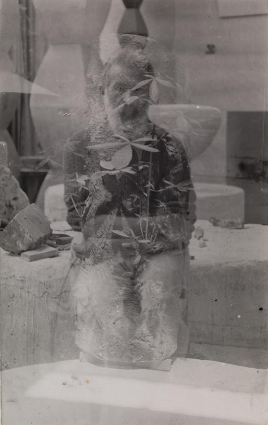 布朗库西，名称不详（肖像叠影），1933-1934，摄影