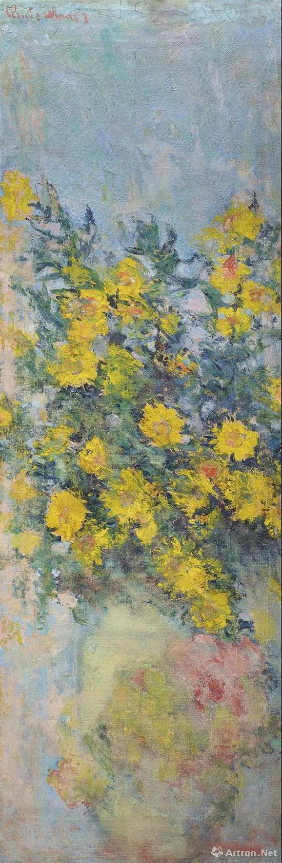 克劳德·莫奈 （1840-1926） 《黄色的锦葵》 油彩 画布