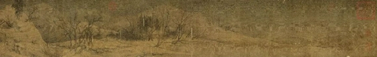 唐 王维  江干雪意图   绢本 长卷 设色 24.8x162.8cm 台北故宫博物院藏