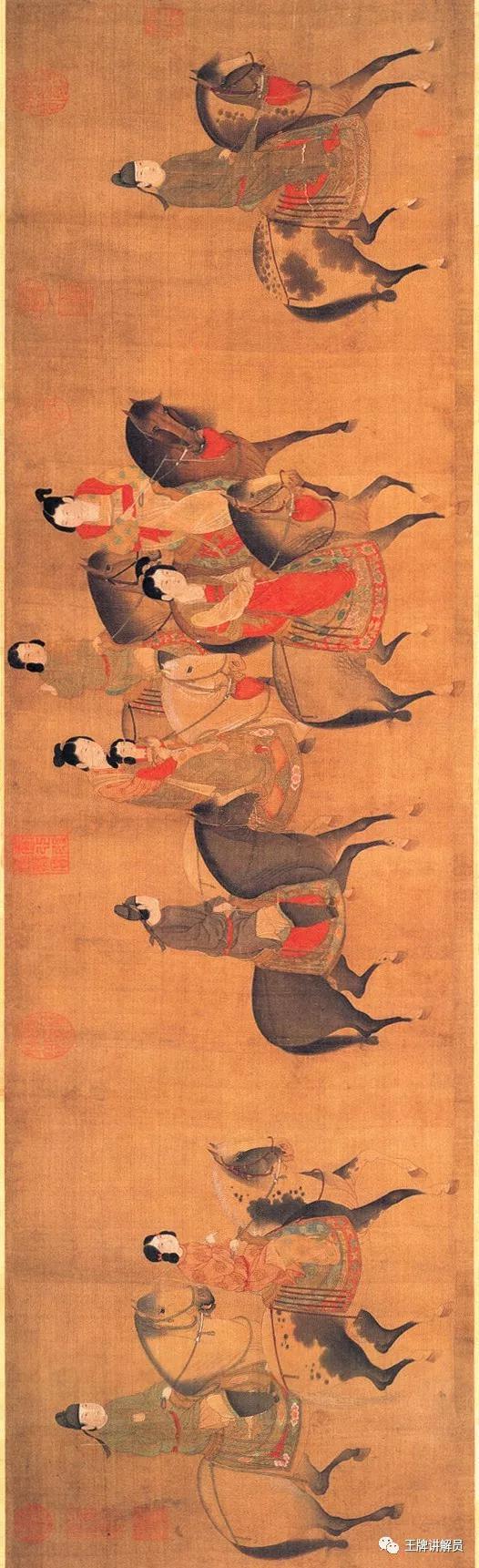 佚名《丽人行图》,明代