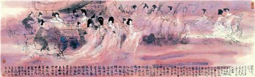 《丽人行》260cm×100cm 1995年