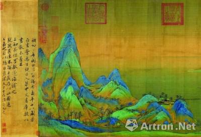 千里江山图 局部 (国画) 宋 王希孟