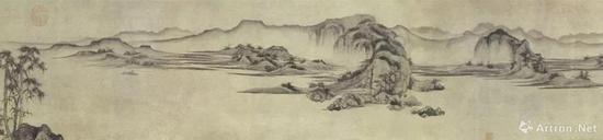 重江叠嶂图卷(局部) 赵孟頫 作