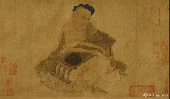 (传)唐代 王维《伏生授经图卷》