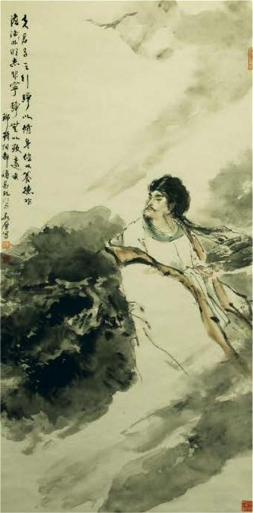 《武侯治学图》136cm×68cm 2008年