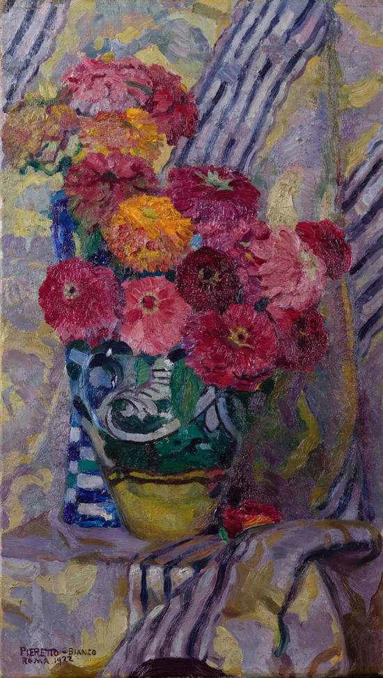 《太阳花花瓶》皮耶雷托·比安科1922年