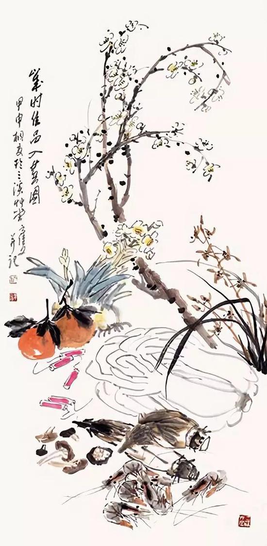 岁时佳品入画图 179×96cm 2004年